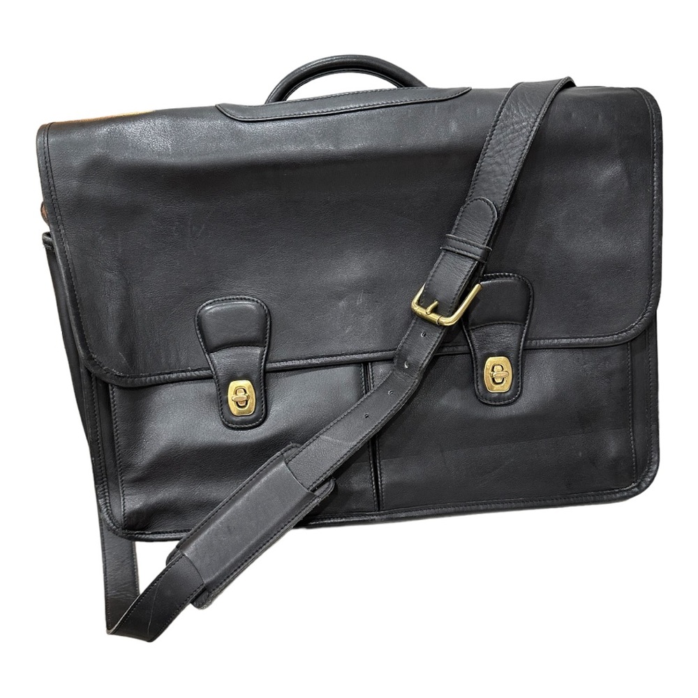 Coach vintage black laptop briefcase